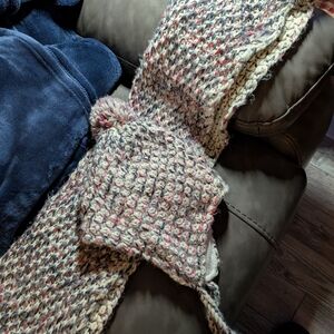 Cozy Multicolor Knit Scarf and Hat Set